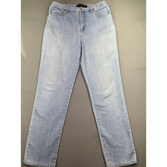 Gloria Vanderbilt Jeans Women's Size 10 Missy Amanda Straight Leg Light wash blu - Picture 1 of 16